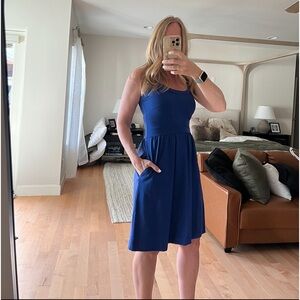 Cynthia Rowley Fit & Flare Sleeveless Navy Dress, Size X Small